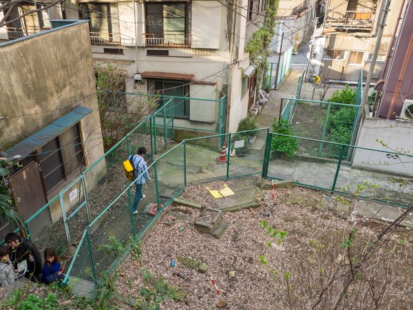 Remnants of the former neighbourhood following site clearance, 2014