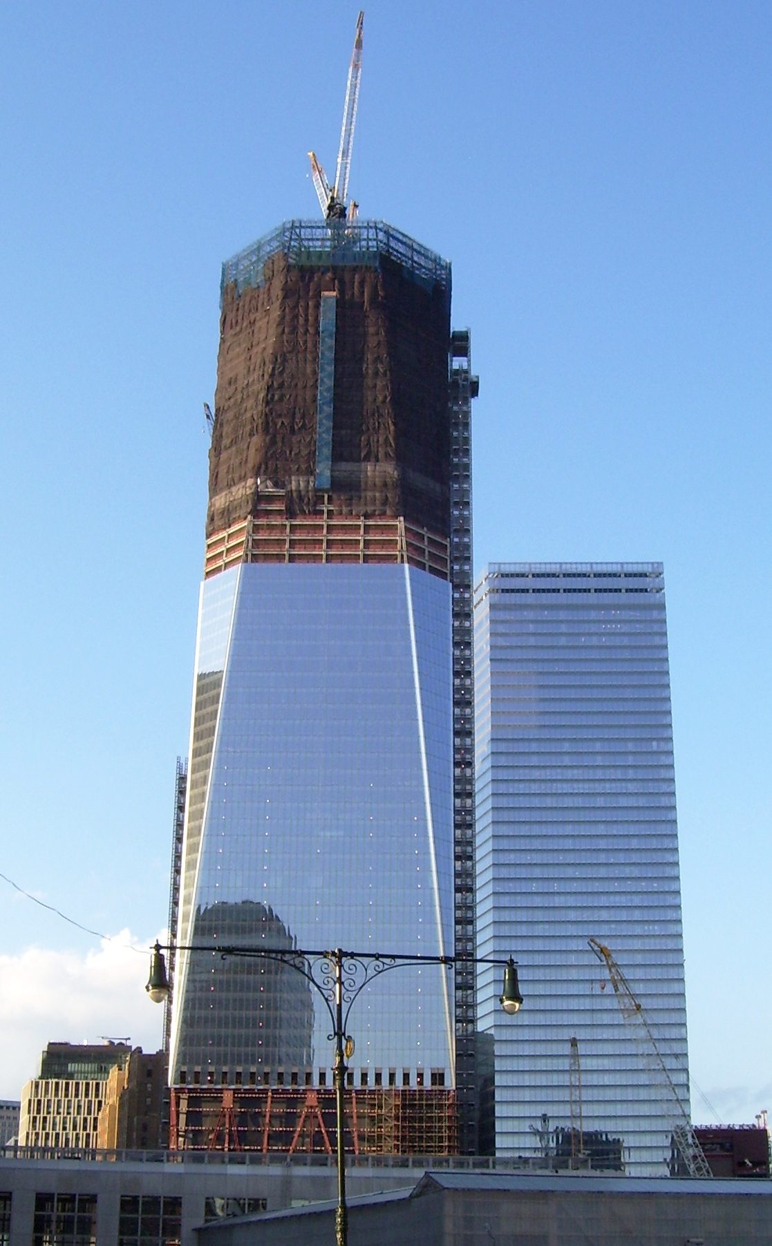 One World Center under reconstruction, 2011